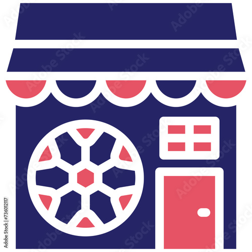 Sports Shop vector icon illustration of Shops and Stores iconset.