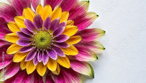 flower mandala on white background