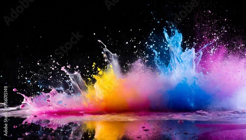 abstract background with splashes © Nathaniel