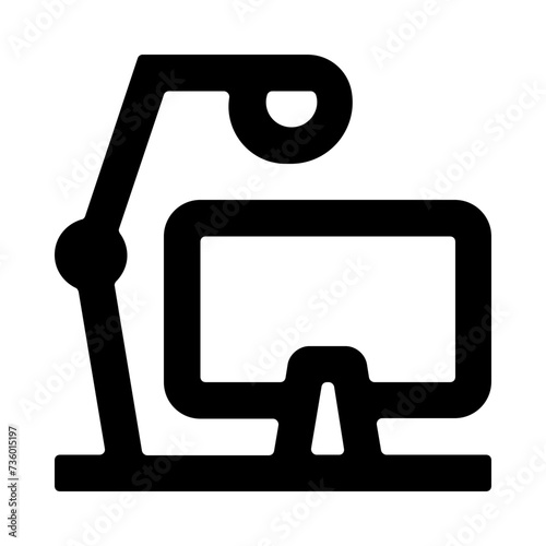 Workplace Desk Outline Icon