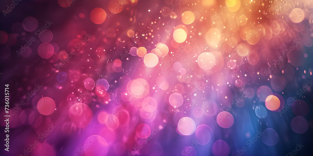 Vibrant Abstract Bokeh Background, Captivating Burst of Color, Colorful Bokeh Abstract Background, Vivid Colorful Bokeh Background - Ai Generated