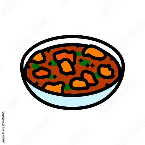 vindaloo curry indian cuisine color icon vector. vindaloo curry indian cuisine sign. isolated symbol illustration