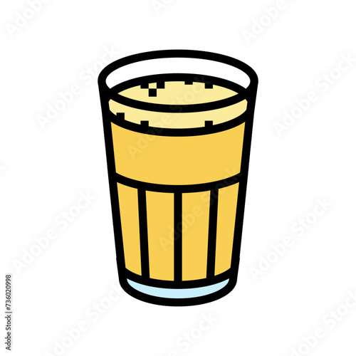 mango lassi indian cuisine color icon vector. mango lassi indian cuisine sign. isolated symbol illustration