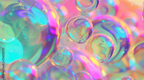 wonder wallpaper abstract pastel colors circle bubbles joy rainbow background.
