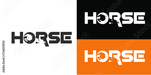 Horse logo design