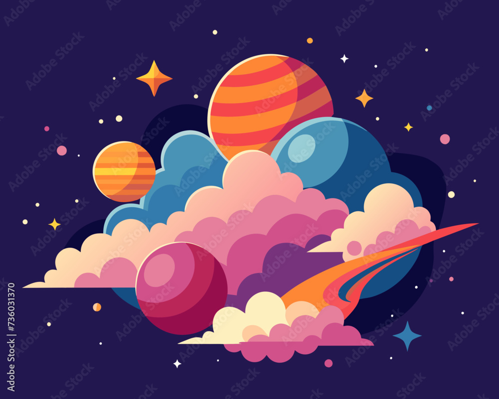 cloud cloudy sky beautiful amazing fantastic vector illustration firmament heavens cloud cloudy sky beautiful amazing fantastic vector illustration firmament heavens