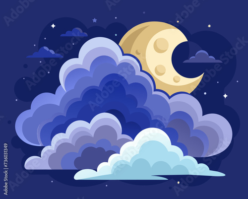 cloud cloudy sky beautiful amazing fantastic vector illustration firmament heavens