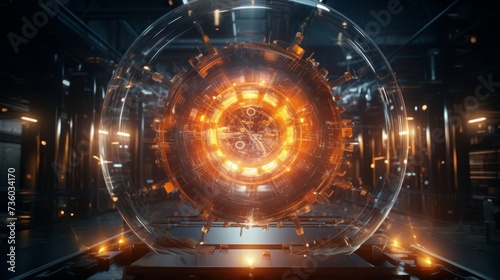 Futuristic Sci-Fi Scene With Multiple Elements