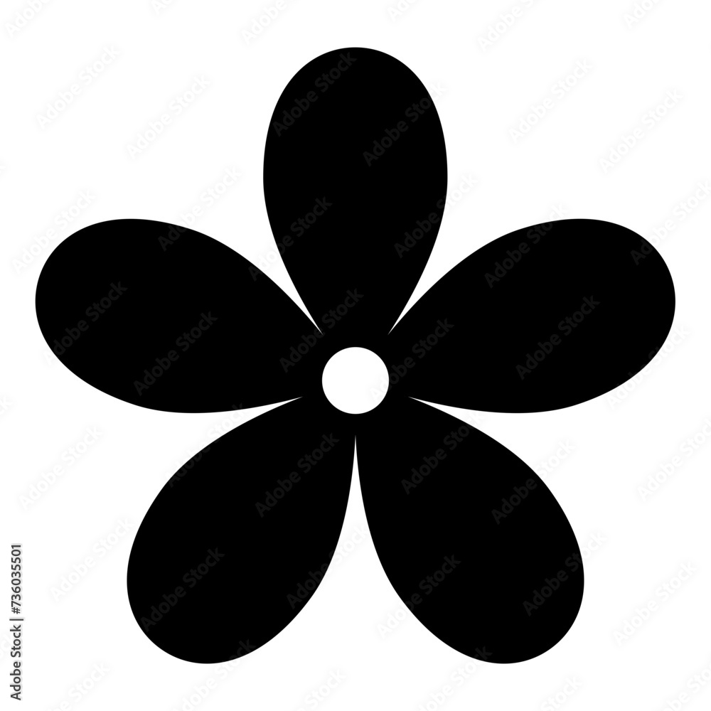 simple flowers basic floral shapes. simple flowers basic floral shapes.