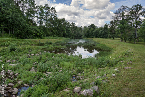 The small river.