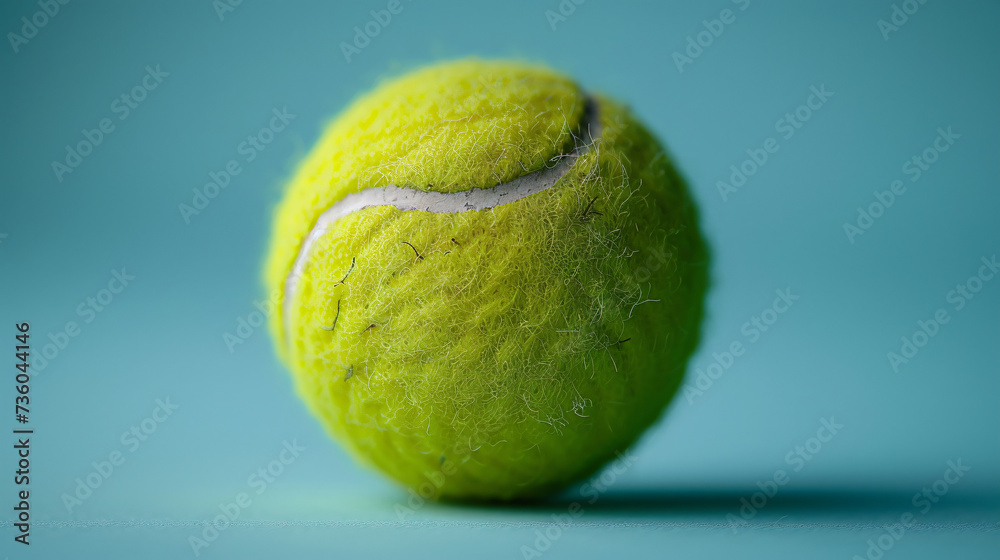 Tennis ball in play.