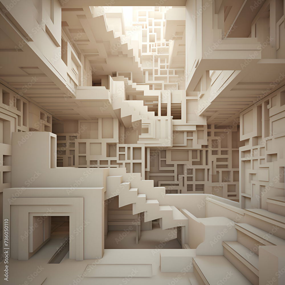 Abstract 3d rendering of geometric shapes. Futuristic background design. Abstract 3d rendering of geometric shapes. Futuristic background design.