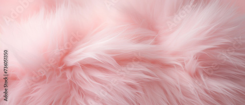 Fondo de textura con pelaje de color rosa con ondas
 photo