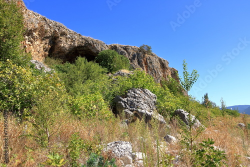 View at maligrad island (albania) at lake prespa photo