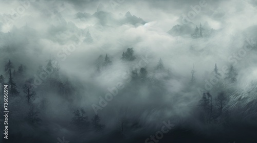 Ash Color Fog Background.