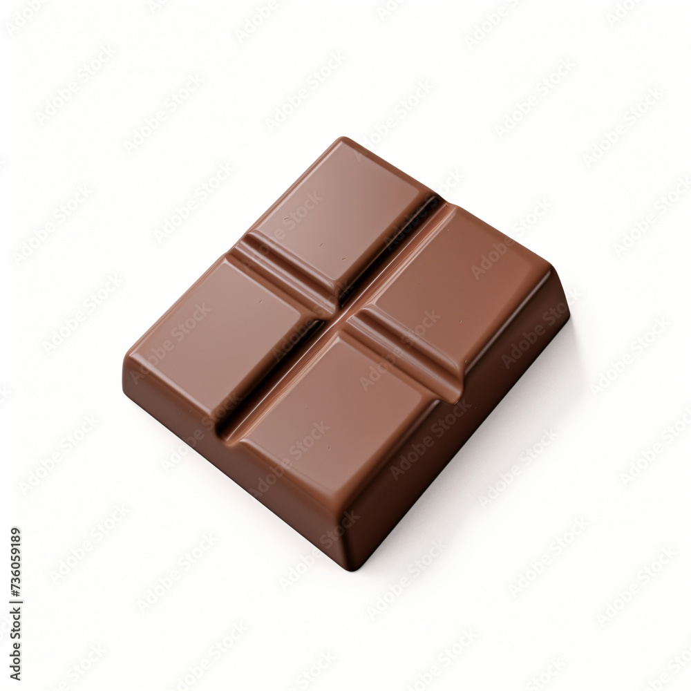 3d render icon of chocolate cartoon plastic 3d clay generated AI