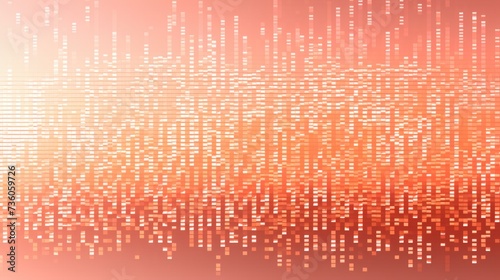 Background binary code is in peach color.