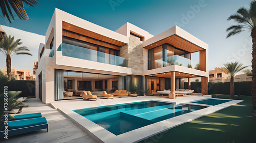 Moderne Villa mit Pool © DeMitoBella