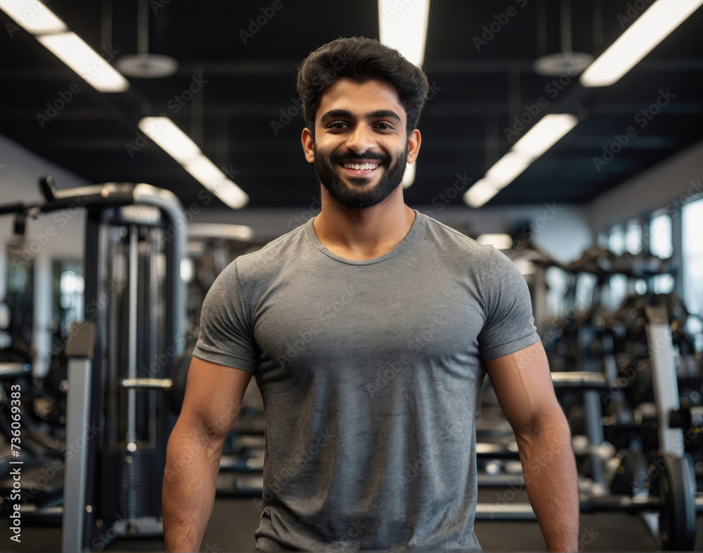 Young men in the gym Young men in the gym