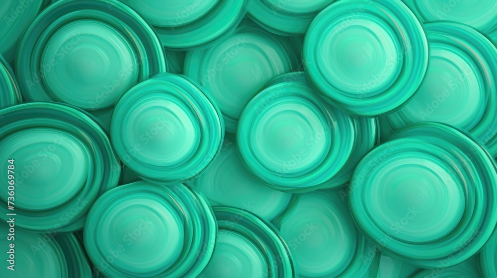 Background made of lollipops in Sea Green color Background made of lollipops in Sea Green color
