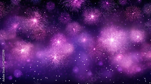 Background of fireworks in Lavender color