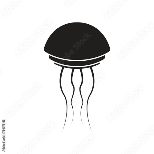 jellyfish icon vector