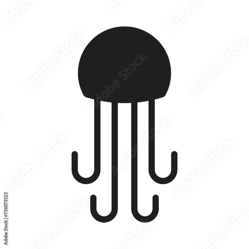jellyfish icon vector