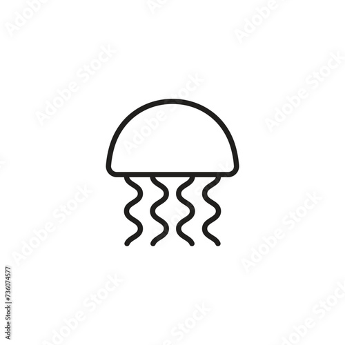 jellyfish icon vector