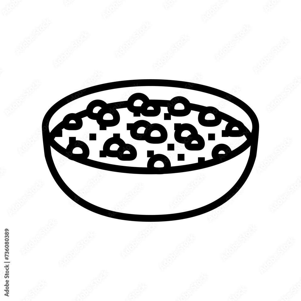 chana masala indian cuisine line icon vector. chana masala indian cuisine sign. isolated contour symbol black illustration chana masala indian cuisine line icon vector. chana masala indian cuisine sign. isolated contour symbol black illustration