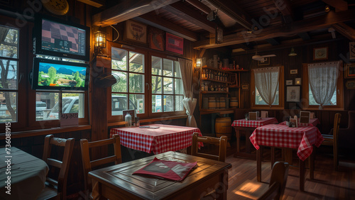 Balkan Brilliance: A Cozy Tavern under the Subdued Lights