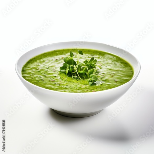 Watercress soup closeup