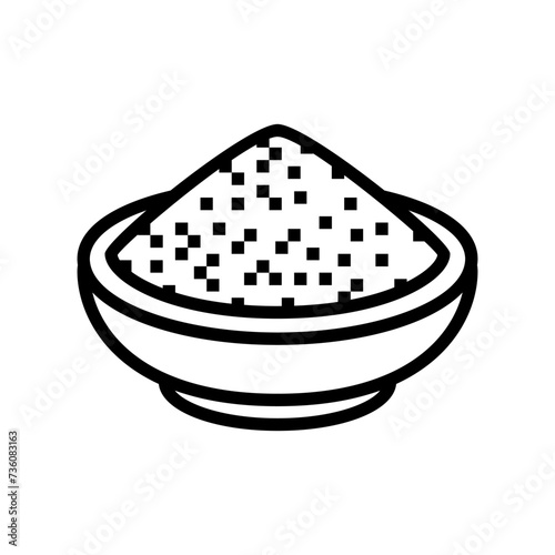 garam masala indian cuisine line icon vector. garam masala indian cuisine sign. isolated contour symbol black illustration
