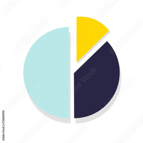 Free Download Abstract button statistic circle icon on white background vector - GFXLoad