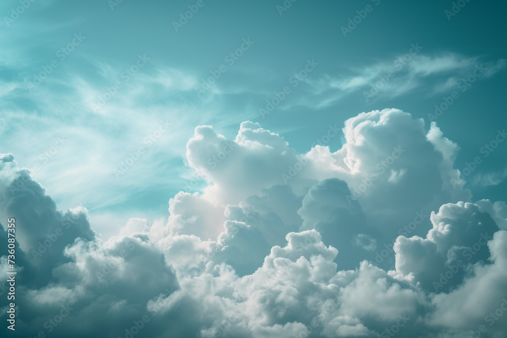 Fototapeta premium 雲の間から見える青空