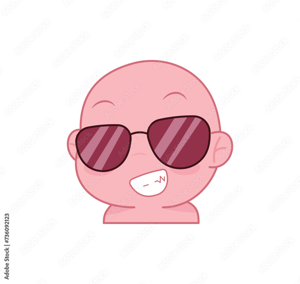 Cute cartoon expression emoji character vector design art for stickers Cute cartoon expression emoji character vector design art for stickers