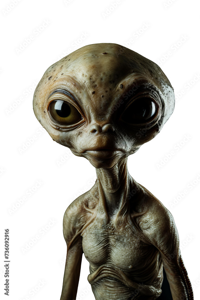 
alien isolated on transparent background, png