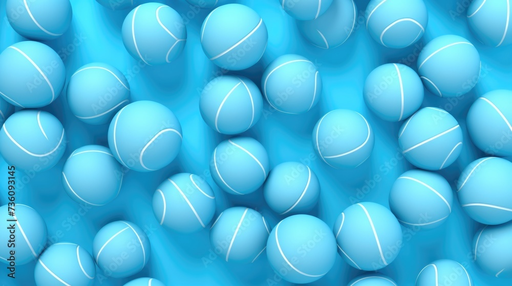 Background with basketballs in Azure color Background with basketballs in Azure color