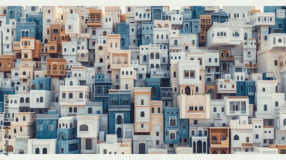 
Arabian Islamic Abstract Architecture Collage Artistic Creation by Generative AI