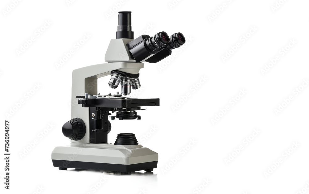 High-Resolution Compact Digital Microscope on transparent background