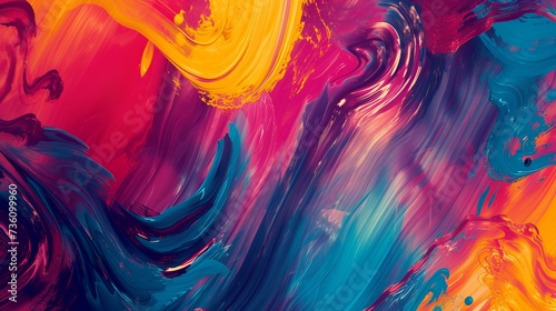 Abstract colorful background with waves 