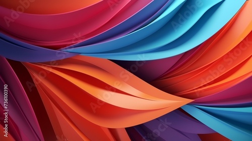 Abstract colorful paper cut background and wallpaper