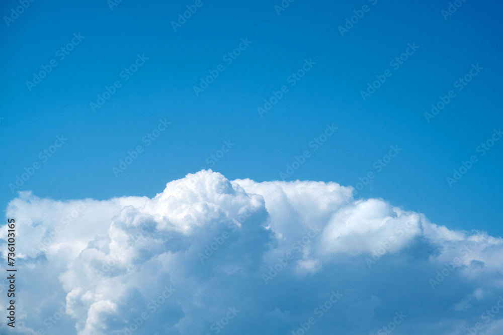 Blue sky and big white cloud, copy space Blue sky and big white cloud, copy space