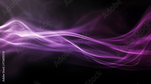 Blurry Image of a Purple Wave on Black Background