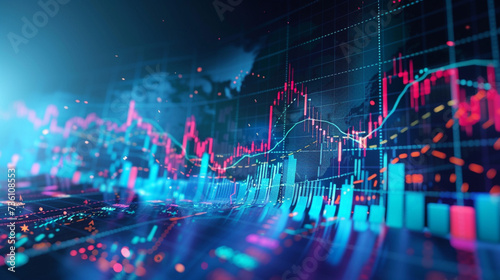 Abstract Image of a Stock Market