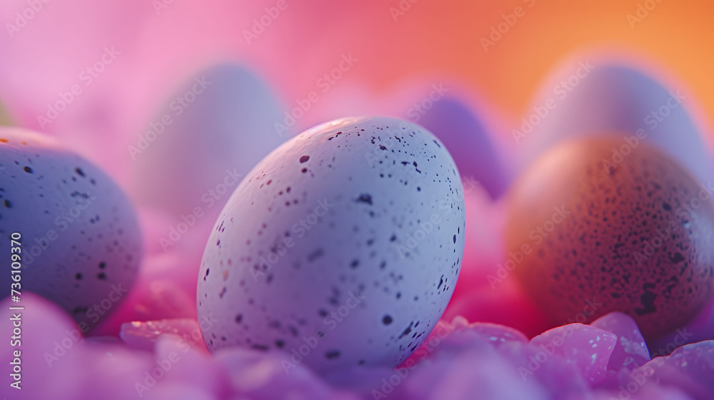 Group of Eggs on Pile of Ice
