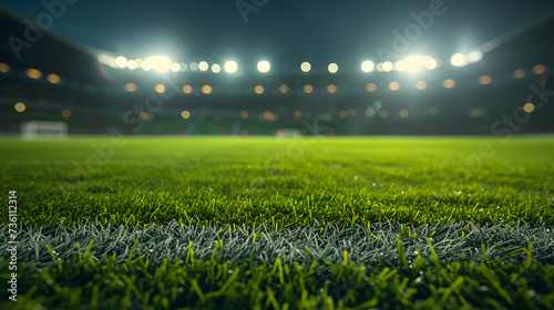 Soccer Field With Background Lights