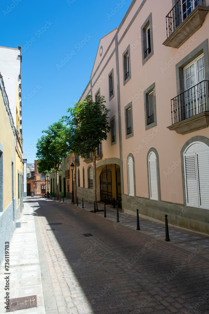 Street in the old town of Galdar, a town on Gran Canaria in Spain