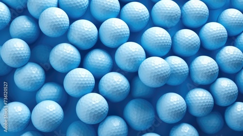 Background with golf balls in Blue color