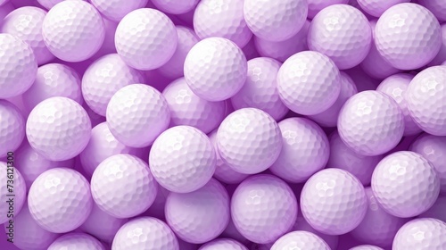 Background with golf balls in Lilac color.