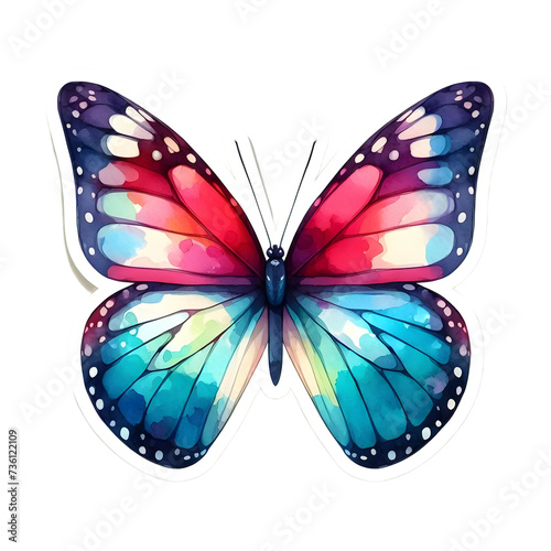 Watercolor Butterfly Clipart © muhammad